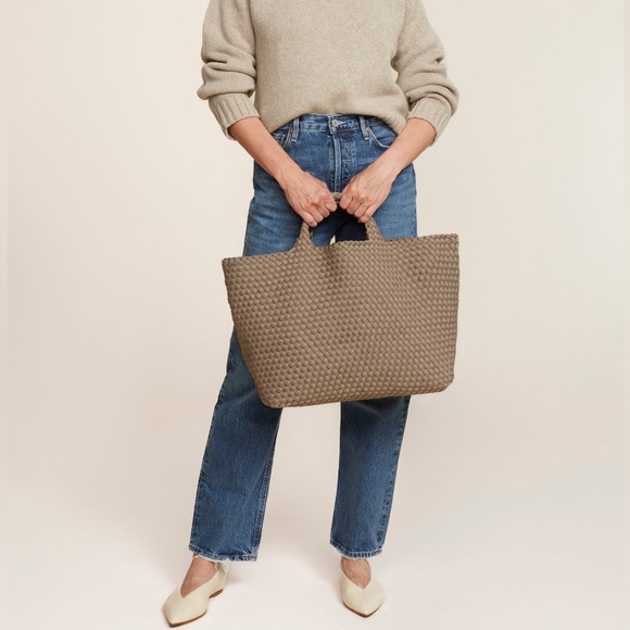 Naghedi St. Barths Large Tote Bag Color Cashmere NWT - Picture 2 of 12